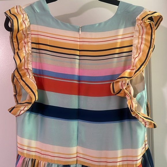 V-NECK TIERED MAXI DRESS - MULTI STRIPE - Picture 4 of 4